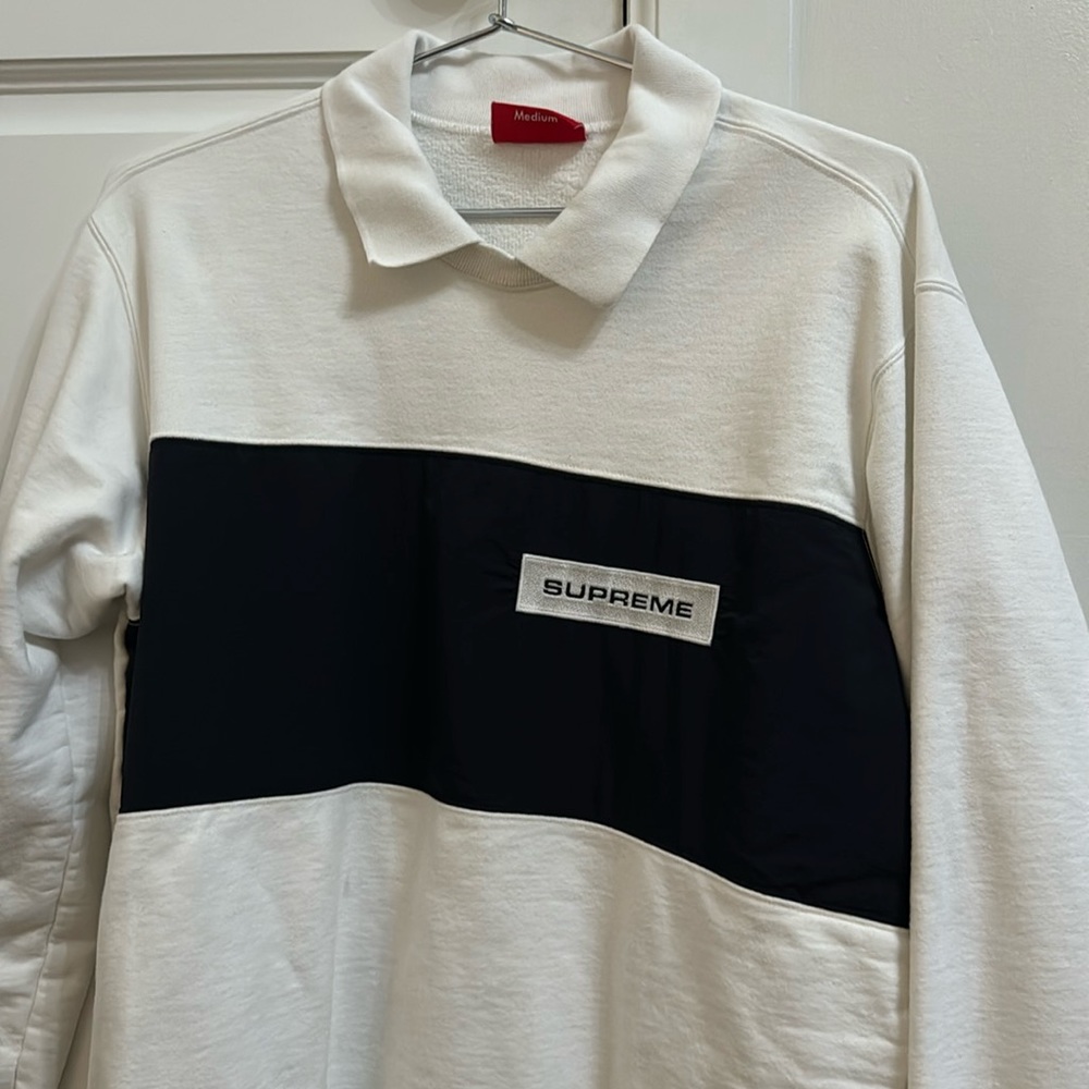 SUPREME  collared crewneck sweater